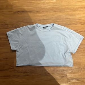 Blue cropped tshirt